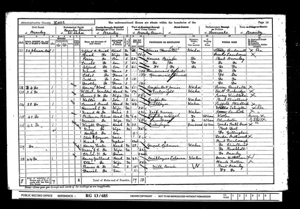 1901 Census - Bromley, Kent